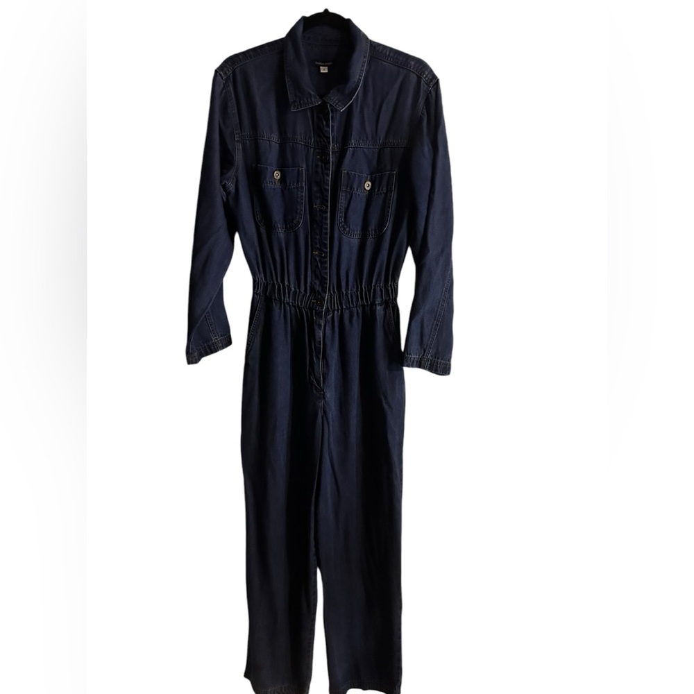 Boston Proper Denim Jumpsuit